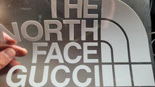 Load image into Gallery viewer, north face x gucci logo sticker iron on