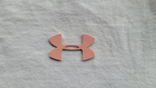 Load image into Gallery viewer,  Pink Under Armour logo leather iron on patch