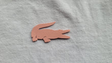 Load image into Gallery viewer, Pink Lacoste logo leather iron on patch