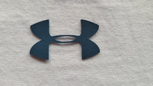 Load image into Gallery viewer, Navy Blue Under Armour logo leather iron on patch