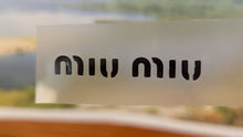 Load image into Gallery viewer, Miu Miu logo Iron-on Decal (heat transfer)