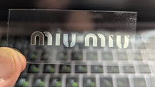 Load image into Gallery viewer, Miu Miu logo Iron-on Decal (heat transfer)