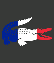 Load image into Gallery viewer, Lacoste flag colored Logo Iron-on (heat transfer)