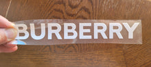 Load image into Gallery viewer, Burberry Logo Sticker Iron-on