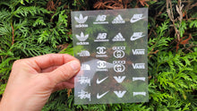 Load image into Gallery viewer, Small logos full sheet