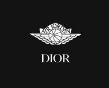 Load image into Gallery viewer, Jordan x Dior Collab Logo Iron-on Sticker (heat transfer)