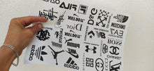Load image into Gallery viewer, Various Logos Full Printed Sheet