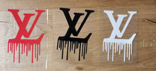 Load image into Gallery viewer, LV Louis Vuitton Logo Dripping Sticker Iron-on