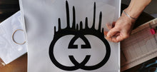 Load image into Gallery viewer, Gucci Logo blood Dripping Sticker Iron-on