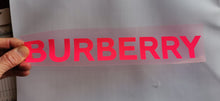 Load image into Gallery viewer, Burberry Logo Sticker Iron-on