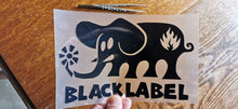 Load image into Gallery viewer, Skate Elephant Black Label Logo Sticker Iron-on