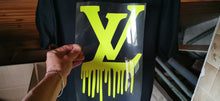 Load image into Gallery viewer, LV Louis Vuitton Logo Dripping Sticker Iron-on