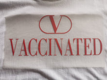 Load image into Gallery viewer, Valentino Vaccinated logo Sticker Iron-on